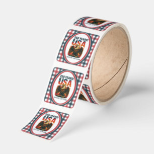 USA 250 Years – Patriotic Bald Eagle July 4th 2026 Square Sticker