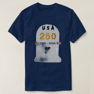 USA 250 years RIP Ashes to Ashes Commemorate July T-Shirt