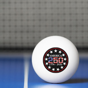 USA 250th Anniversary 1776-2026 American Flag Ping Pong Ball
