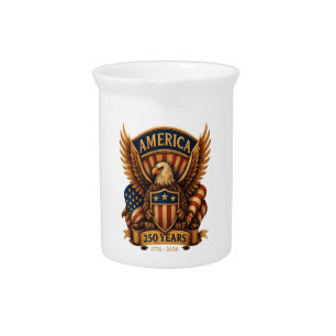 USA 250th Anniversary 1776-2026 Beverage Pitcher