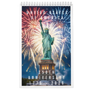USA 250th Anniversary 1776-2026 Calendar