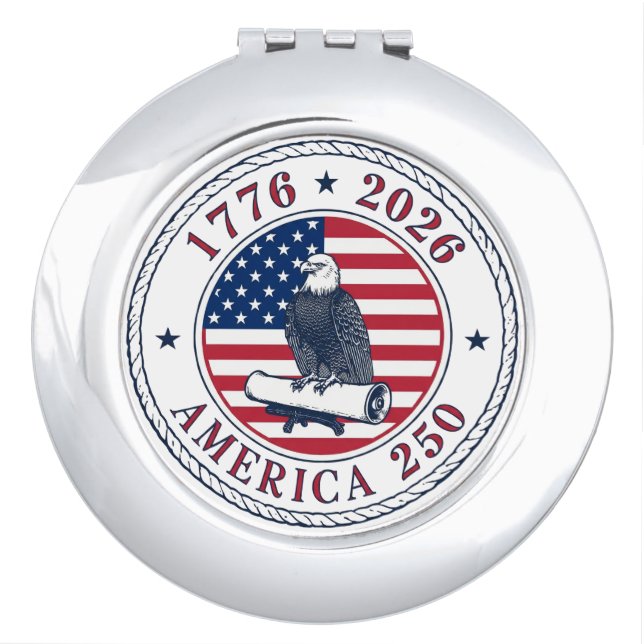 USA 250th Anniversary 1776-2026 Compact Mirror (Front)