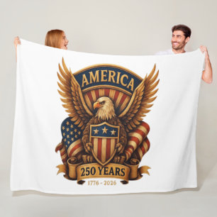 USA 250th Anniversary 1776-2026 Fleece Blanket