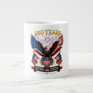 USA 250th Anniversary 1776-2026 Giant Coffee Mug