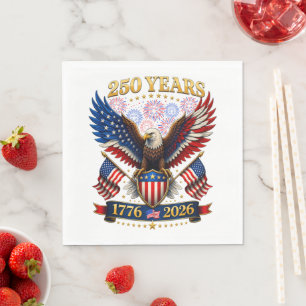 USA 250th Anniversary 1776-2026 Napkins
