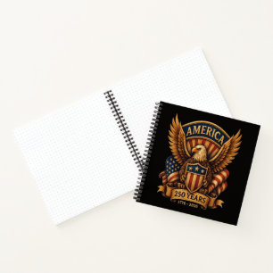 USA 250th Anniversary 1776-2026 Notebook