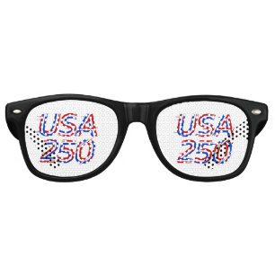 USA 250th Anniversary 1776-2026 Patriotic American Retro Sunglasses