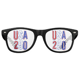 USA 250th Anniversary 1776-2026 Patriotic American Retro Sunglasses
