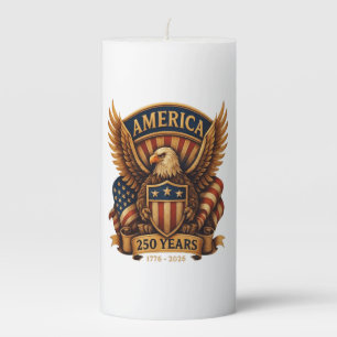 USA 250th Anniversary 1776-2026 Pillar Candle