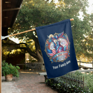 USA 250th anniversary 4th of July House Flag