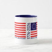 USA 250th Anniversary Betsy Ross Flag Mug (Center)