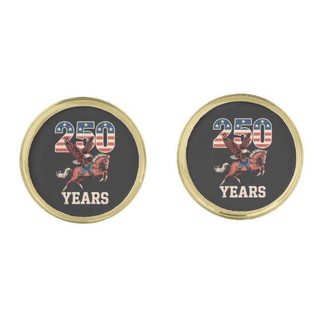USA 250th Anniversary Cufflinks (Front)