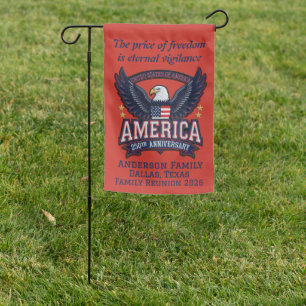 USA 250th Anniversary Custom Patriotic Garden Flag