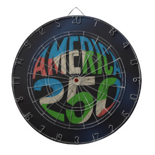USA 250th Anniversary Dart Board