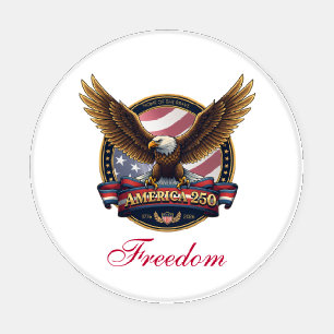 USA 250th Anniversary Eagle Coaster Set
