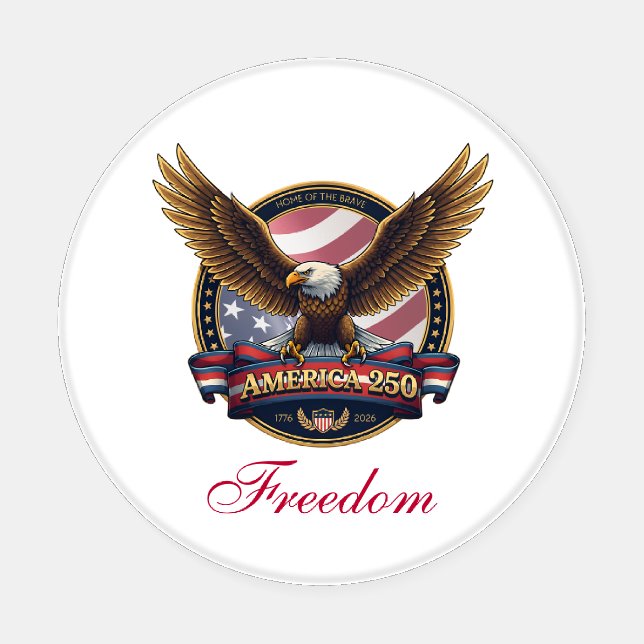 USA 250th Anniversary Eagle Coaster Set (Single)