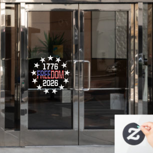 USA 250th Anniversary Freedom Car Window Decal