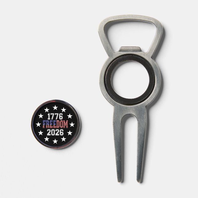 USA 250th Anniversary Freedom Divot Tool (Front (Open))