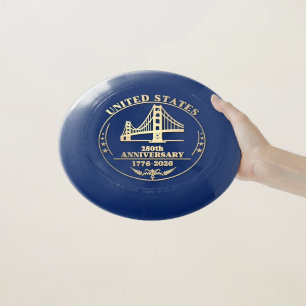 USA 250th Anniversary Golden Gate Gold design  Wham-O Frisbee