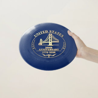 USA 250th Anniversary Golden Gate Gold design  Wham-O Frisbee