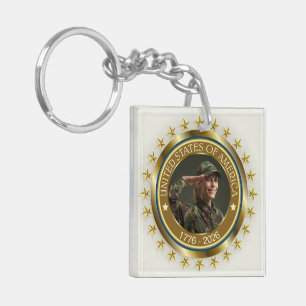USA 250th Anniversary I Patriotic 1776-2026 Keychain