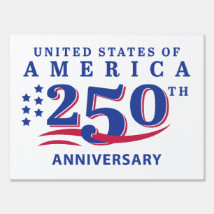USA 250th Anniversary Independence Day Golf Yard Sign