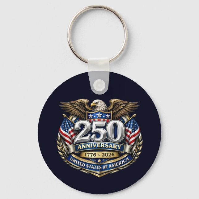 USA 250th Anniversary Keychain (Front)