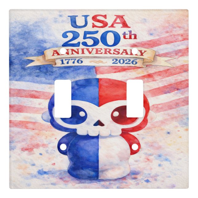 USA 250th Anniversary Light Switch Cover (Front)