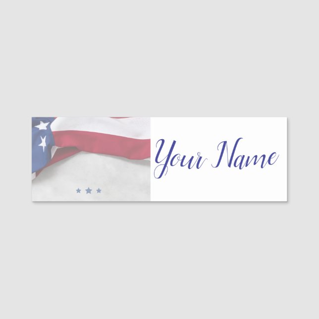 USA 250th Anniversary  Name Tag (Front)