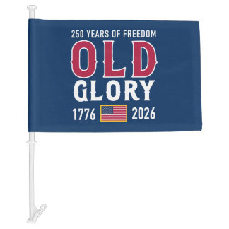 USA 250th Anniversary Old Glory Car Flag