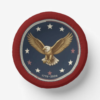 USA 250th Anniversary Paper Bowls 