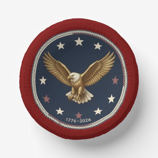USA 250th Anniversary Paper Bowls  (Front)