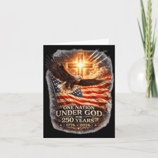 USA 250th Anniversary Patriotic 4th of July Design Card