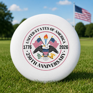 USA 250th Anniversary Patriotic Eagle Emblem Wham-O Frisbee