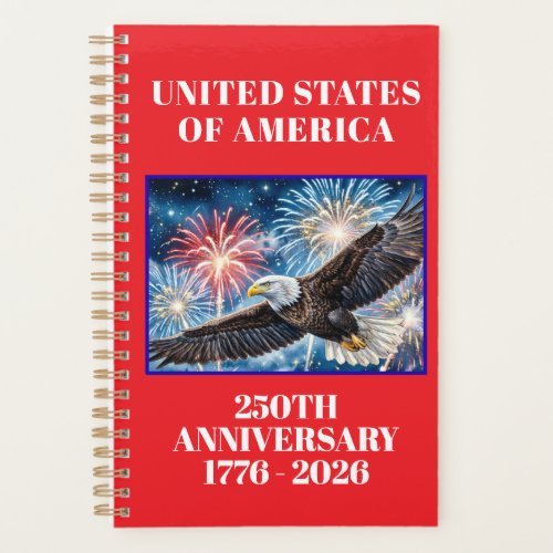 USA 250th Anniversary Patriotic Planner