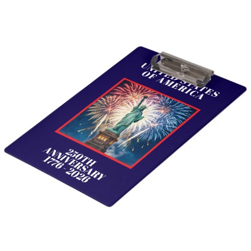 USA 250th Anniversary Patriotic Planner  Clipboard