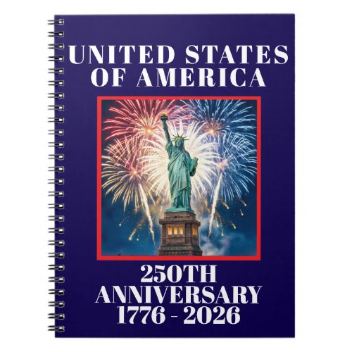 USA 250th Anniversary Patriotic Planner Notebook
