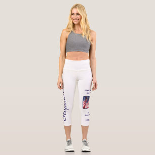 USA 250th Anniversary personalized yoga Capri Leggings