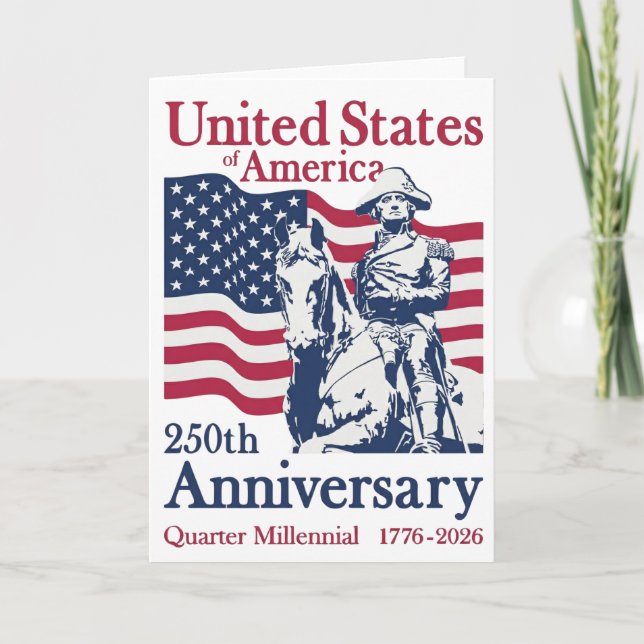 USA 250th Anniversary Semiquincentennial 1776-2026 Invitation (Front)