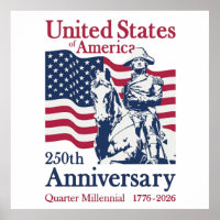 USA 250th Anniversary Semiquincentennial 1776-2026