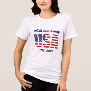 USA 250th Anniversary Semiquincentennial 1776–2026 Tri-Blend Shirt