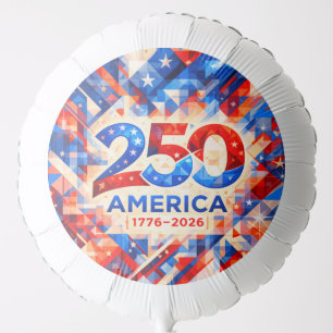 USA 250th Anniversary Semiquincentennial Geometric Balloon