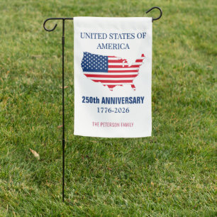 USA 250th Anniversary Semiquincentennial Patriotic Garden Flag