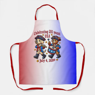 USA 250th Anniversary Souvenir - Patriotic  Apron