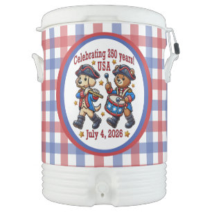 USA 250th Anniversary Souvenir - Patriotic  Beverage Cooler