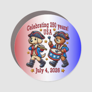 USA 250th Anniversary Souvenir - Patriotic  Car Magnet