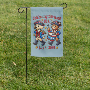 USA 250th Anniversary Souvenir - Patriotic Garden Flag