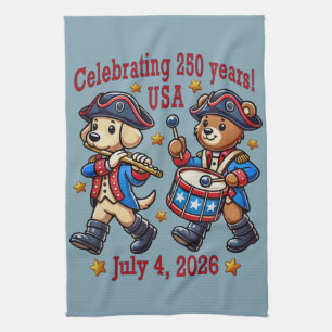 USA 250th Anniversary Souvenir - Patriotic Kitchen Towel