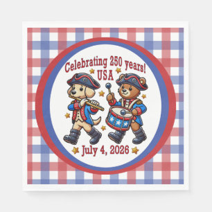 USA 250th Anniversary Souvenir - Patriotic Napkins