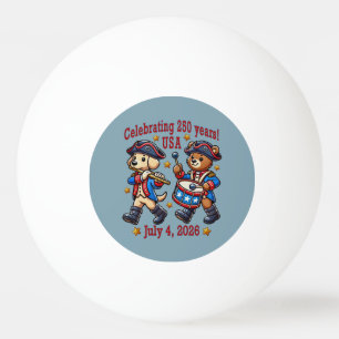 USA 250th Anniversary Souvenir - Patriotic Ping Pong Ball